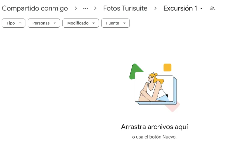 Carpeta de fotos correspondiente a la excursión